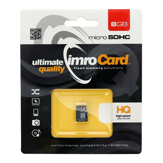 Cartão de Memória microSDHC Imro, 8Gb, Classe 4