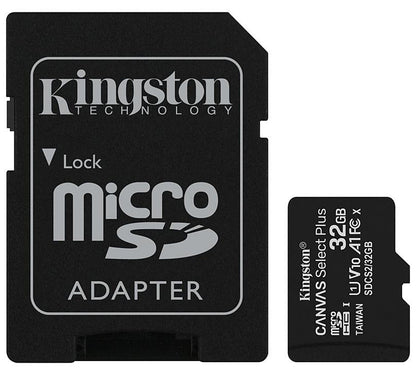 Cartão de Memória microSDHC Kingston Canvas Select Plus Android A1, 32Gb, Classe 10 / UHS-1 U1, com Adaptador SDCS2/32GB