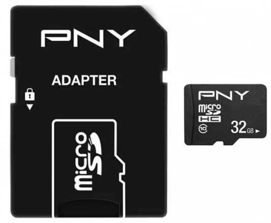 Cartão de Memória microSDHC PNY Performance Plus, 32Gb, Com Adaptador P-SDU32G10PPL-GE