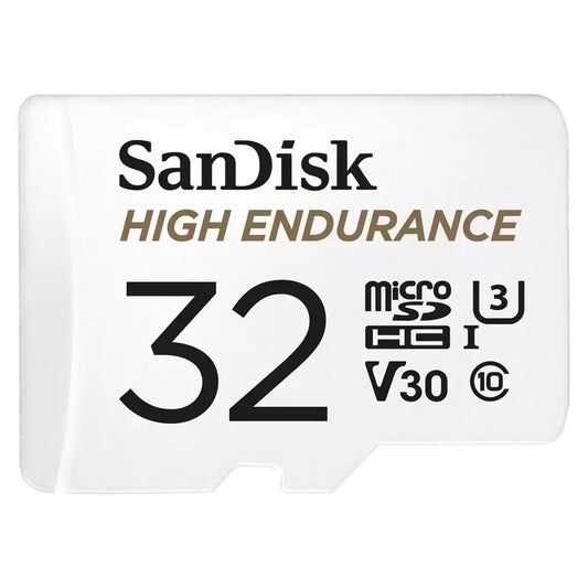 Cartão de Memória microSDHC SanDisk High Endurance, 32Gb, Classe 10 / UHS-1 U3, Com Adaptador SDSQQNR-032G-GN6IA