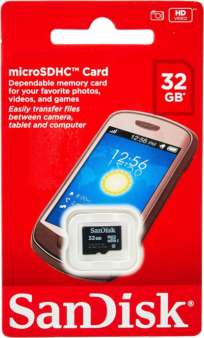 Cartão de Memória SanDisk microSDHC, 32Gb, Classe 4 SDSDQM-032G-B35 