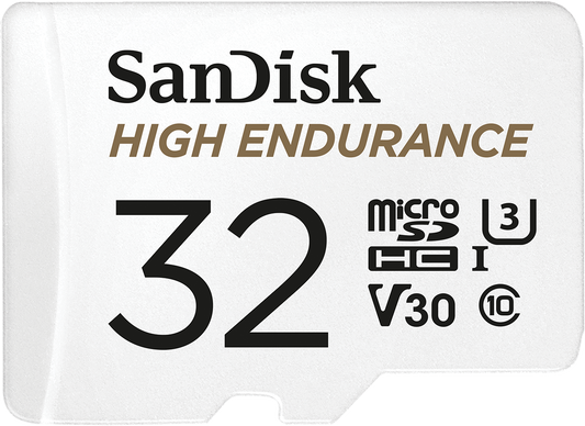 Cartão de Memória microSDHC SanDisk High Endurance, 32Gb, Classe 10 / UHS-1 U3, Com Adaptador SDSQQNR-032G-GN6IA