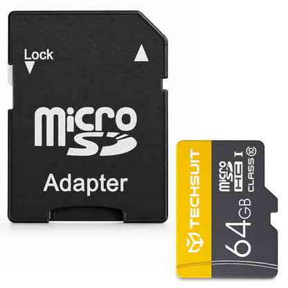 Cartão de memória microSDXC Techsuit THCM11, 64 GB, Classe 10, com adaptador