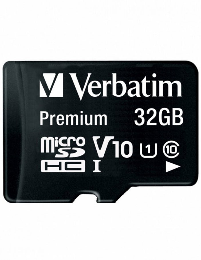 Cartão de Memória microSDHC Verbatim, 32Gb, Classe 10 / UHS-1 U1, Com Adaptador