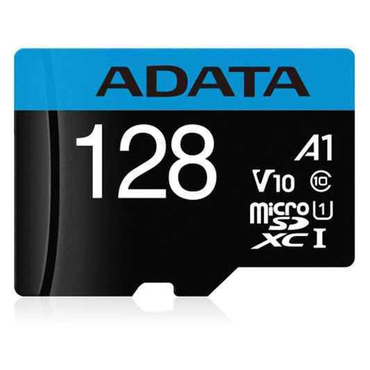 Cartão de Memória microSDXC Adata Premier, 128Gb, Classe 10 / UHS-1 U1, Com Adaptador AUSDX128GUICL10A1-RA1