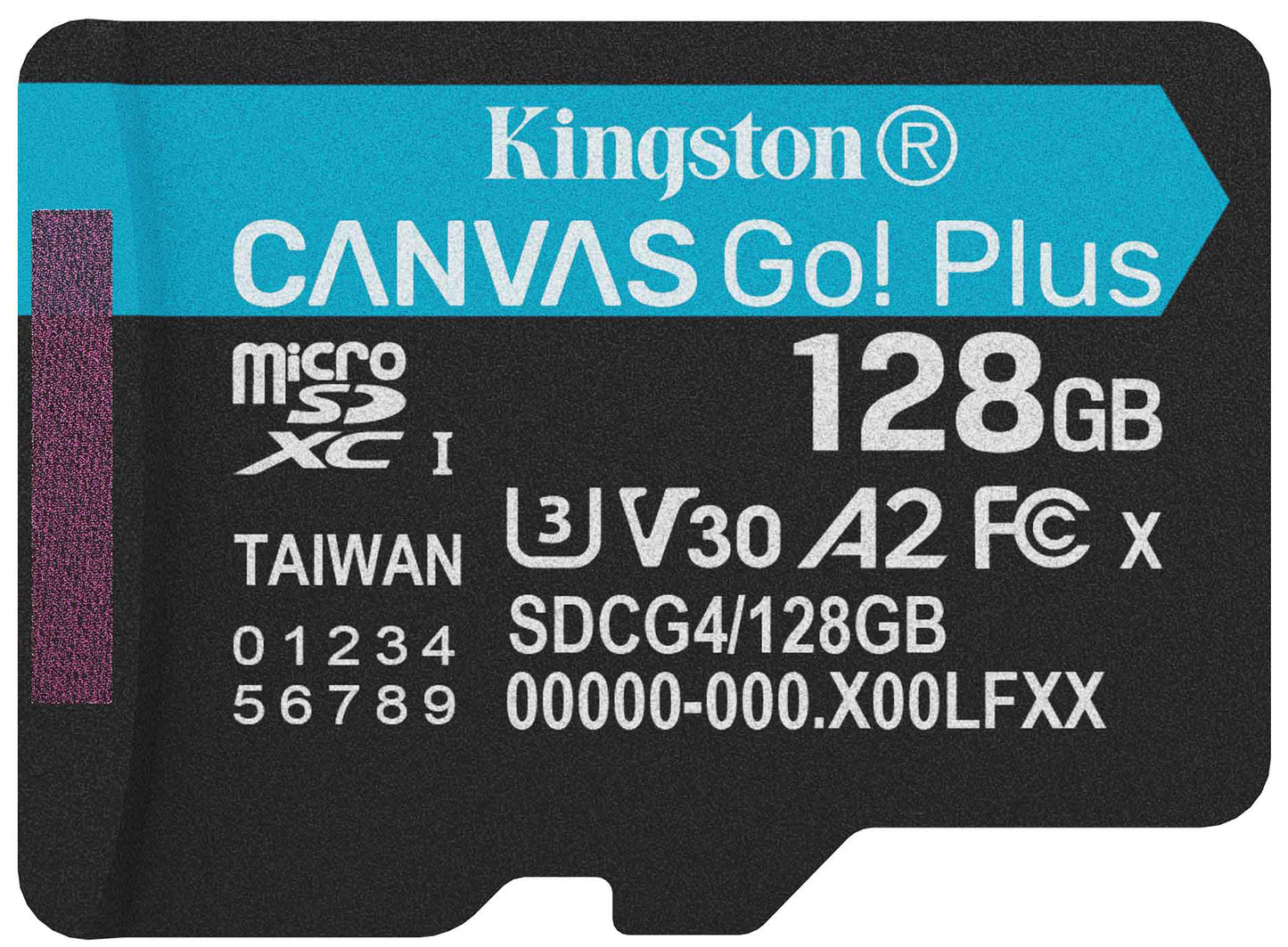 Cartão de Memória microSDXC Kingston Canvas Go Plus Android A2, 128Gb, Classe 10 / UHS-1 U3 SDCG4/128GBSP