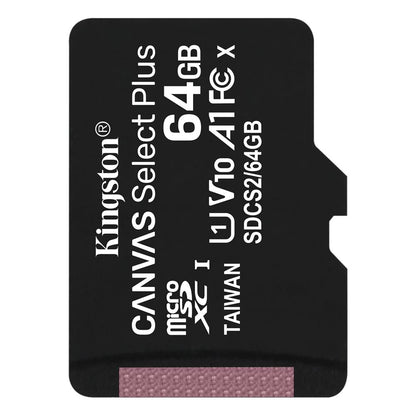 Cartão de Memória microSDXC Kingston Canvas Select Plus, 64Gb, Classe 10 / UHS-1 U1 SDCS2/64GBSP