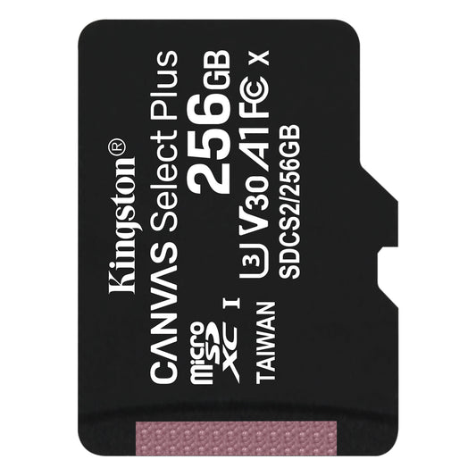 Cartão de Memória microSDXC Kingston Canvas Select Plus Android A1 Kingston Canvas Select Plus Android A1, 256Gb, Classe 10 / UHS-1 U1 SDCS2/256GBSP 