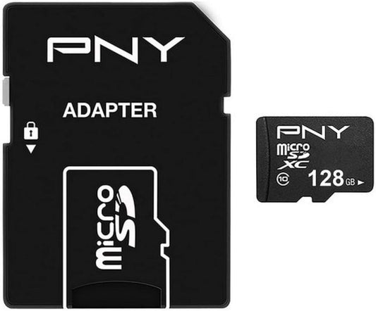 Cartão de Memória microSDXC PNY Performance Plus, 128Gb, Classe 10, Com Adaptador P-SDU12810PPL-GE
