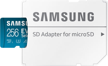 Cartão de memória microSDXC Samsung Evo Select Plus, 256 Gb, Classe 10 / UHS-1 U3, com adaptador MB-ME256KA/AM MB-ME256KA/AM 