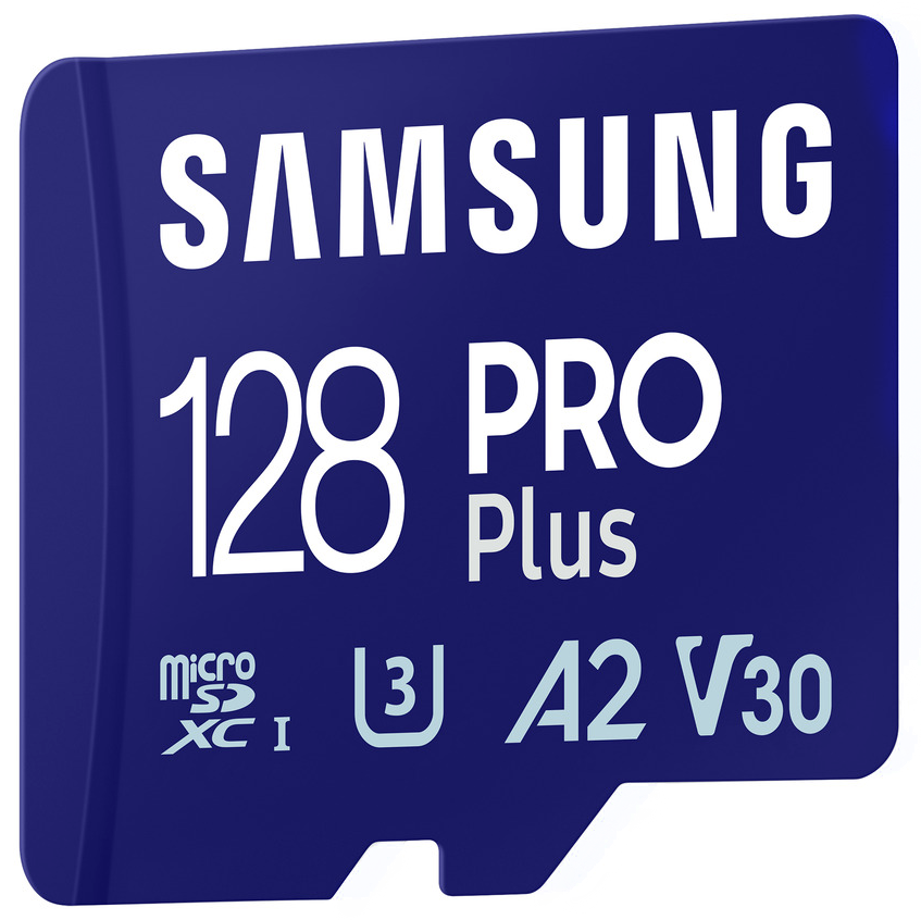 Cartão de Memória microSDXC Samsung PRO Plus, 128Gb, Classe 10 / UHS-1 U3, Com Adaptador MB-MD128SA/EU