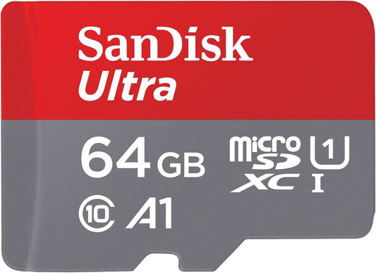 Cartão de Memória SanDisk Ultra microSDXC, 64Gb, Classe 10 / UHS-1 U1 SDSQUAB-064G-GN6MN 