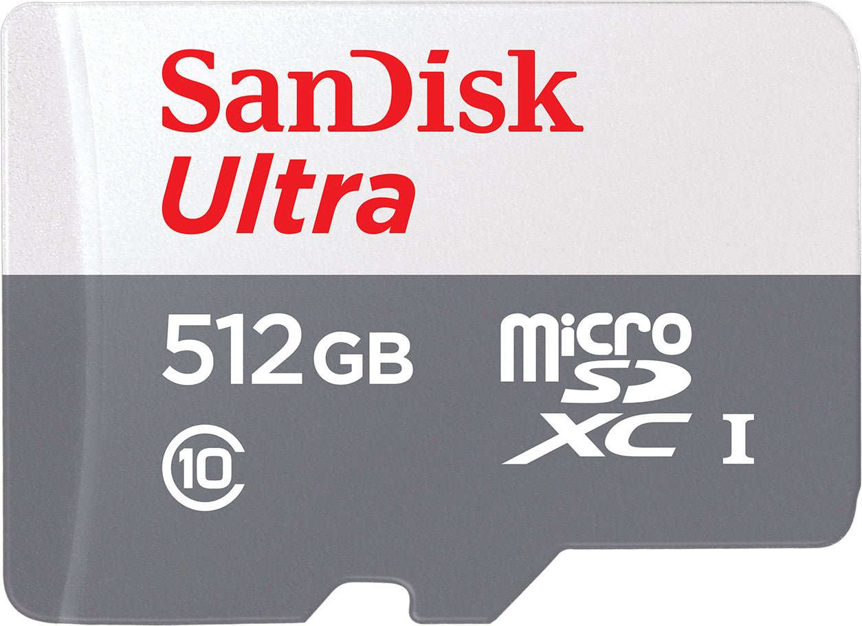 Cartão de Memória microSDXC SanDisk Ultra, 512Gb, Classe 10 SDSQUNR-512G-GN3MN