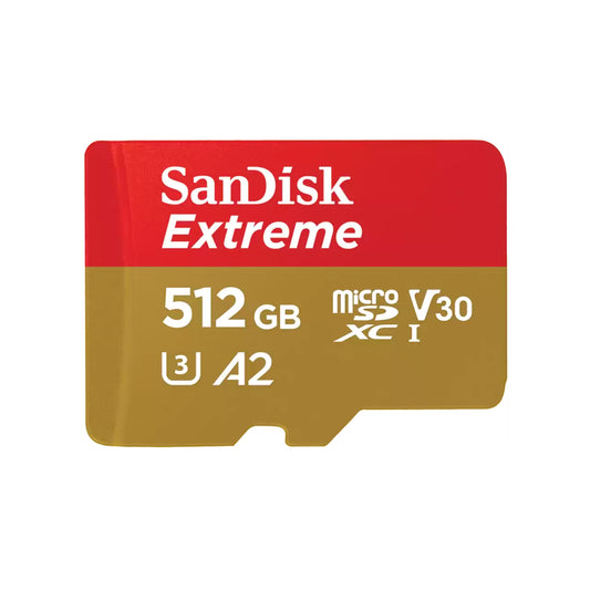 Cartão de Memória microSDXC SanDisk Extreme, 512Gb, Classe 10 / UHS-1 U3 SDSQXAV-512G-GN6MN