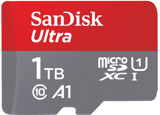 Cartão de Memória microSDXC SanDisk Ultra Android A1, 1TB, Classe 10 / UHS-1 U1 SDSQUAC-1T00-GN6MN