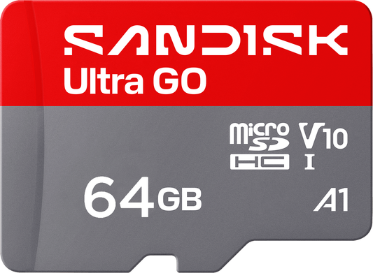 Cartão de Memória microSDXC SanDisk Ultra GO Android A1, 64Gb, Classe 10 / UHS-1 U1 SDSQUGN-064G-GN6MN