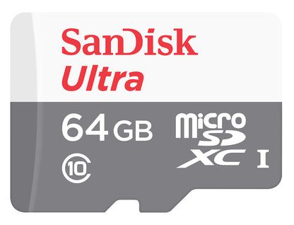 Cartão de Memória SanDisk Ultra Android microSDXC, 64Gb, Classe 10 / UHS-1 U1 SDSQUNR-064G-GN3MN