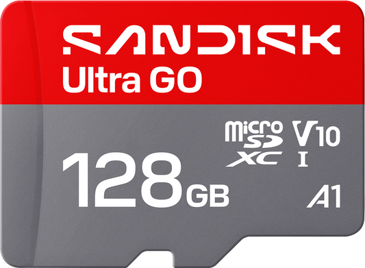 Cartão de Memória microSDXC SanDisk Ultra GO Android A1, 128Gb, Classe 10 / UHS-1 U1 SDSQUGN-128G-GN6MN