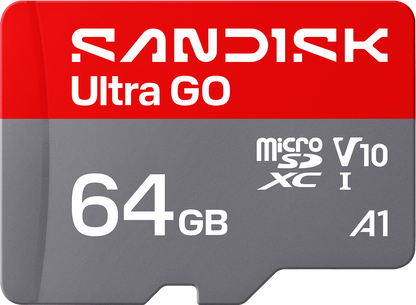 Cartão de Memória microSDXC SanDisk Ultra GO Android A1, 64Gb, Classe 10 / UHS-1 U1 SDSQUGN-064G-GN6MN
