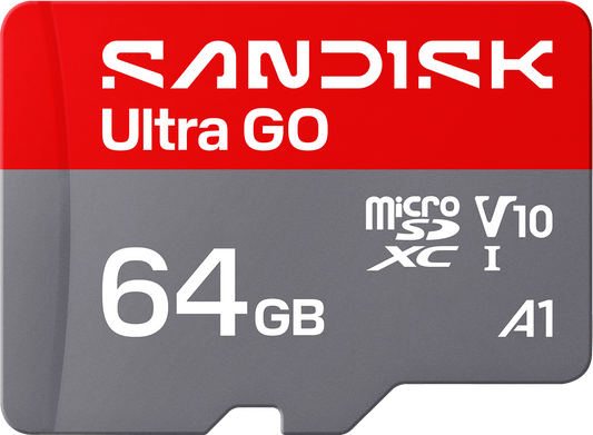 Cartão de Memória microSDXC SanDisk Ultra GO Android A1, 64Gb, Classe 10 / UHS-1 U1 SDSQUGN-064G-GN6MN