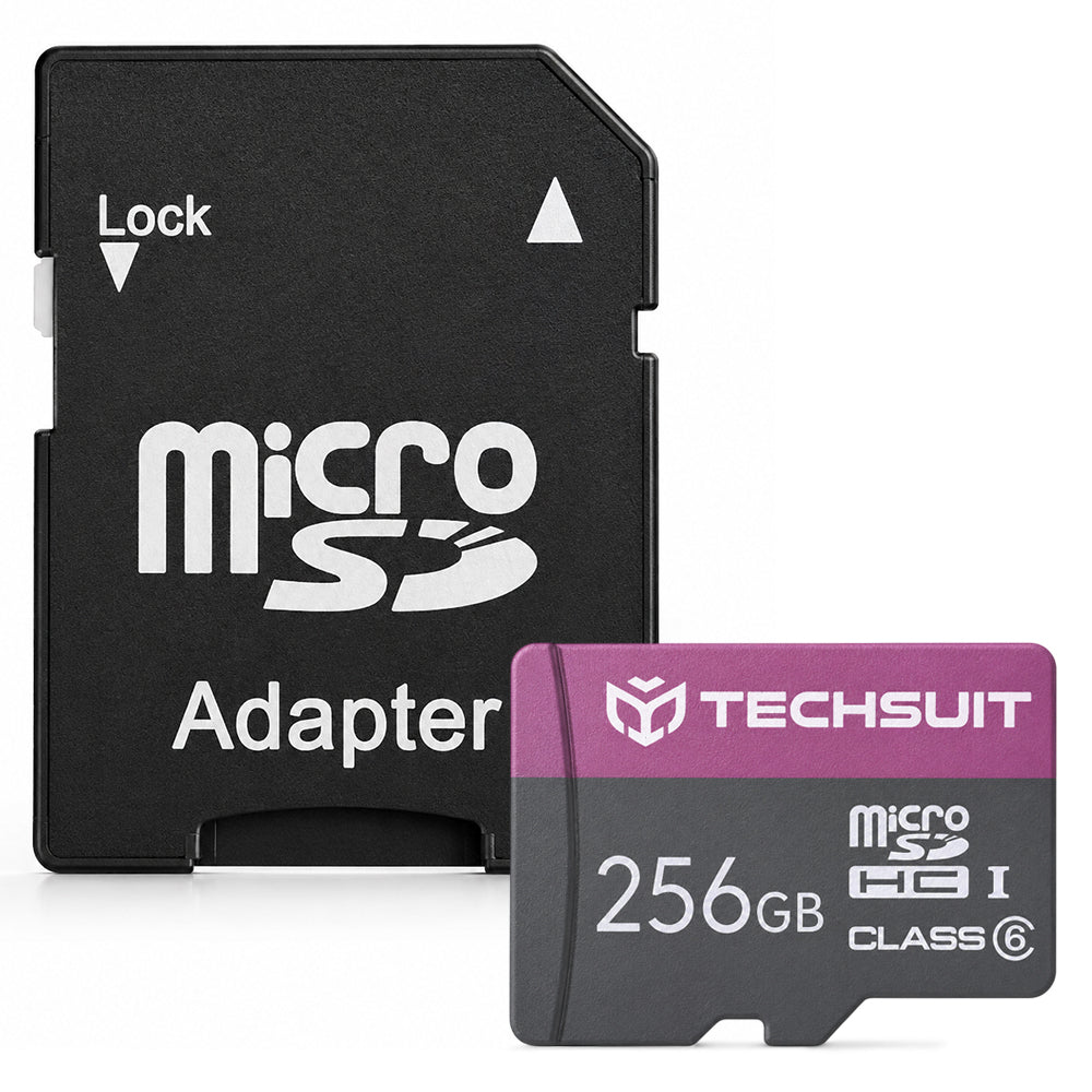 Cartão de Memória microSDXC Techsuit THCM27, 256Gb, Classe 6, Com Adaptador