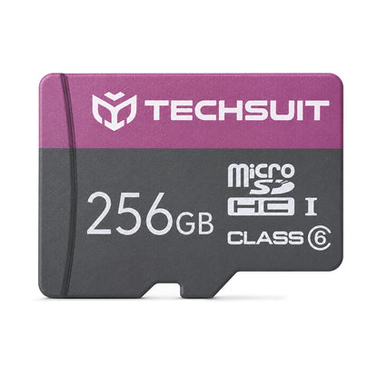Cartão de Memória microSDXC Techsuit THCM27, 256Gb, Classe 6, Com Adaptador