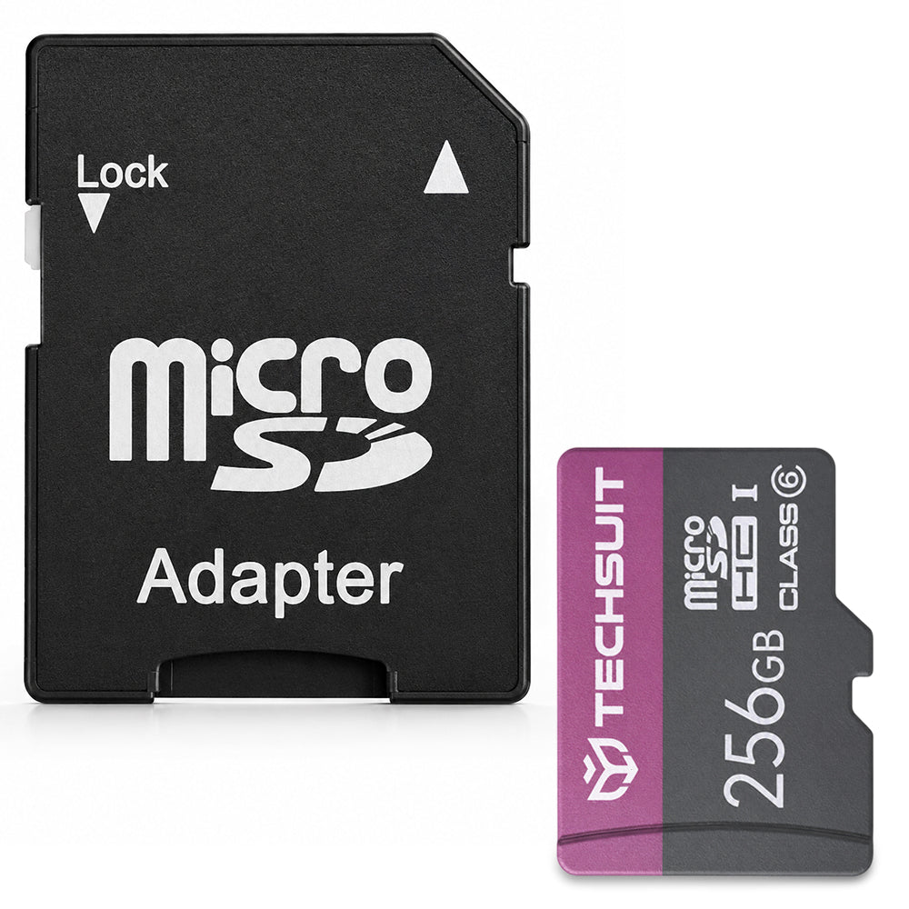 Cartão de Memória microSDXC Techsuit THCM27, 256Gb, Classe 6, Com Adaptador