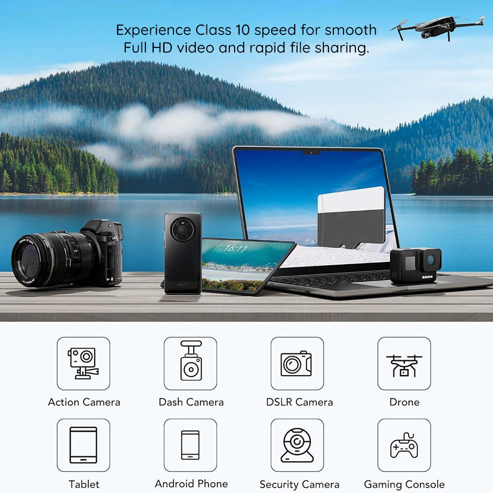 Cartão de Memória microSDXC Techsuit THCM27, 256Gb, Classe 6, Com Adaptador
