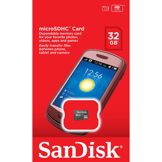 Cartão de Memória microSDHC SanDisk Ultra, 32Gb, Classe 4
