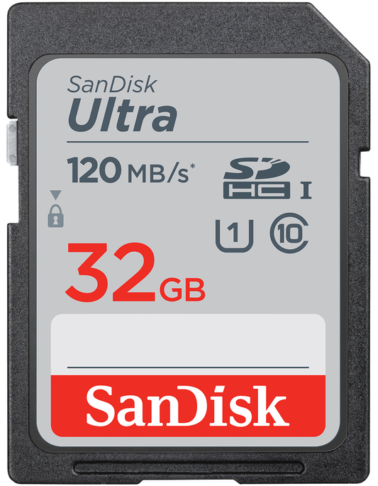 Cartão de Memória SDHC SanDisk Ultra, 32Gb, Classe 10 / UHS-1 U1 SDSDUN4-032G-GN6IN
