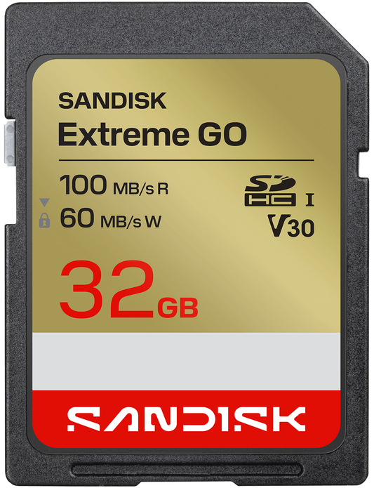 Cartão de Memória SDHC SanDisk Extreme Go, 32Gb, Classe 10 / UHS-1 U1 SDSDXGN-032G-GNCIN