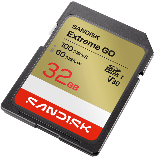 Cartão de Memória SDHC SanDisk Extreme Go, 32Gb, Classe 10 / UHS-1 U1 SDSDXGN-032G-GNCIN