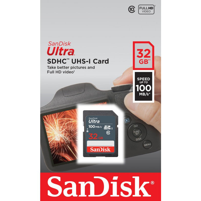 Cartão de Memória SDHC SanDisk Ultra, 32Gb, Classe 10 SDSDUNR-032G-GN3IN