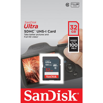 Cartão de Memória SDHC SanDisk Ultra, 32Gb, Classe 10 SDSDUNR-032G-GN3IN