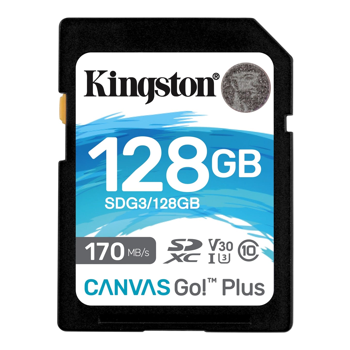 Cartão de Memória SDXC Kingston Canvas Go Plus, 128Gb, Classe 10 / UHS-1 U3 SDG3/128GB