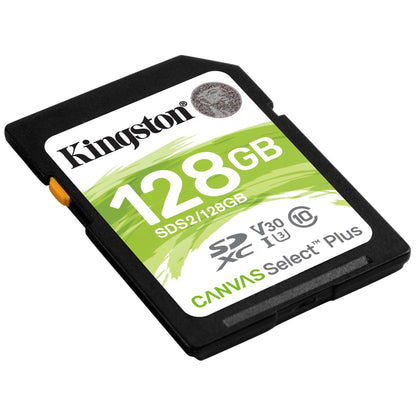 Cartão de Memória SDXC Kingston Canvas Select Plus, 128Gb, Classe 10 / UHS-1 U1 SDS2/128GB-SD 