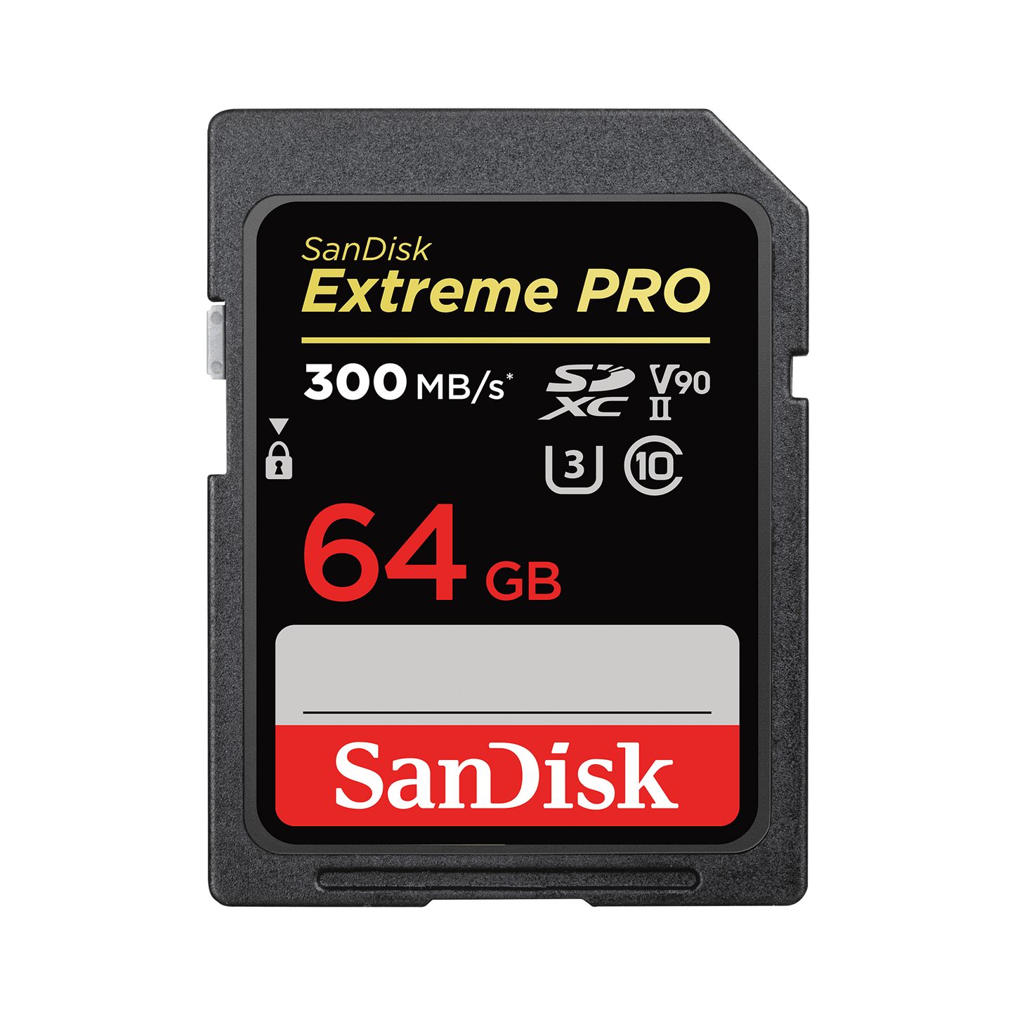 SanDisk Extreme Pro SDXC Memory Card, 64Gb, Class 10 / UHS-1 U3 SDSDXXU-064G-GN4IN