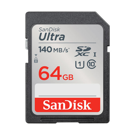 SanDisk Ultra SDXC Memory Card, 64Gb, Class 10 / UHS-1 U1 SDSDUNB-064G-GN6IN
