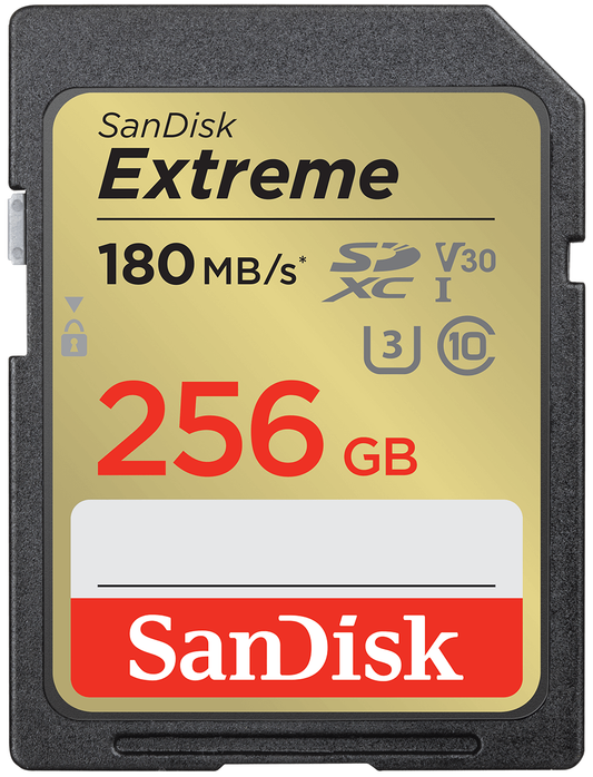 Cartão de Memória SDXC SanDisk Extreme, 256Gb, Classe 10 / UHS-1 U3 SDSDXVV-256G-GNCIN