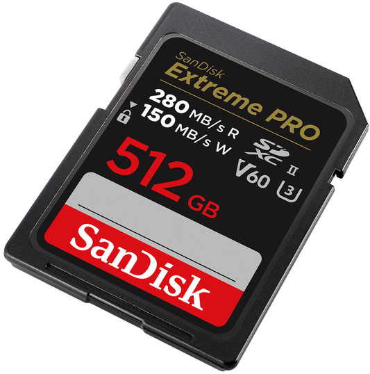 Cartão de Memória SDXC SanDisk Extreme Pro, 512Gb, Classe 10 / UHS-2 U3 SDSDXEP-512G-GN4IN