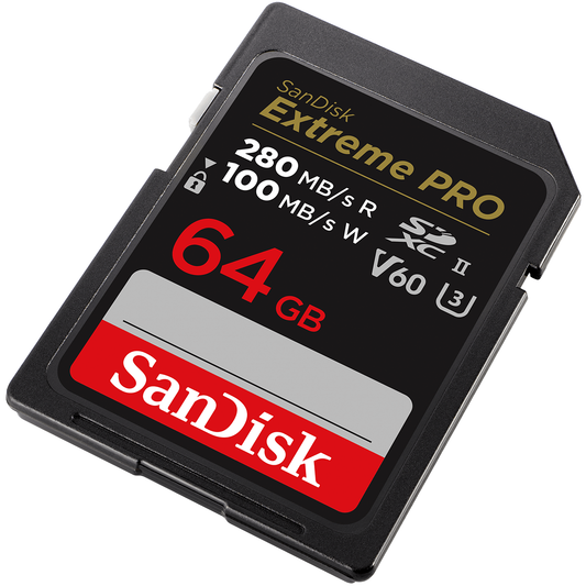 Cartão de Memória SDXC SanDisk Extreme Pro, 64Gb, Classe 10 / UHS-2 U3 SDSDXEP-064G-GN4IN