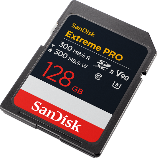 Cartão de Memória SDXC SanDisk Extreme Pro, 128Gb, Classe 10 / UHS-2 U3 SDSDXDM-128G-GN4IN