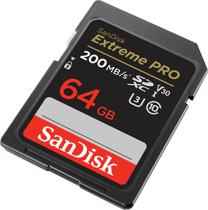 Cartão de Memória SDXC SanDisk Extreme Pro, 64Gb, Classe 10 / UHS-1 U3 SDSDXXU-064G-GN4IN