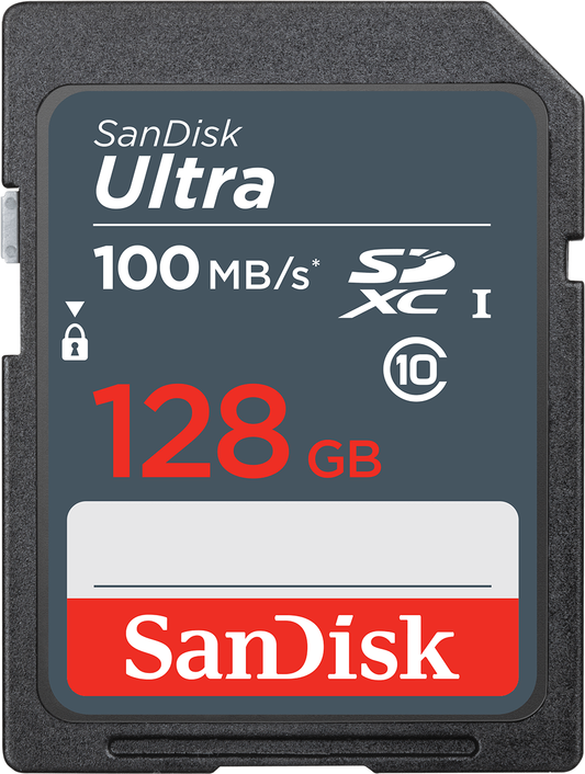 Cartão de Memória SDXC SanDisk Ultra, 128Gb, Classe 10 SDSDUNR-128G-GN3IN