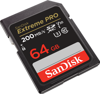 Cartão de Memória SDXC SanDisk Extreme Pro, 64Gb, Classe 10 / UHS-1 U3 SDSDXXU-064G-GN4IN