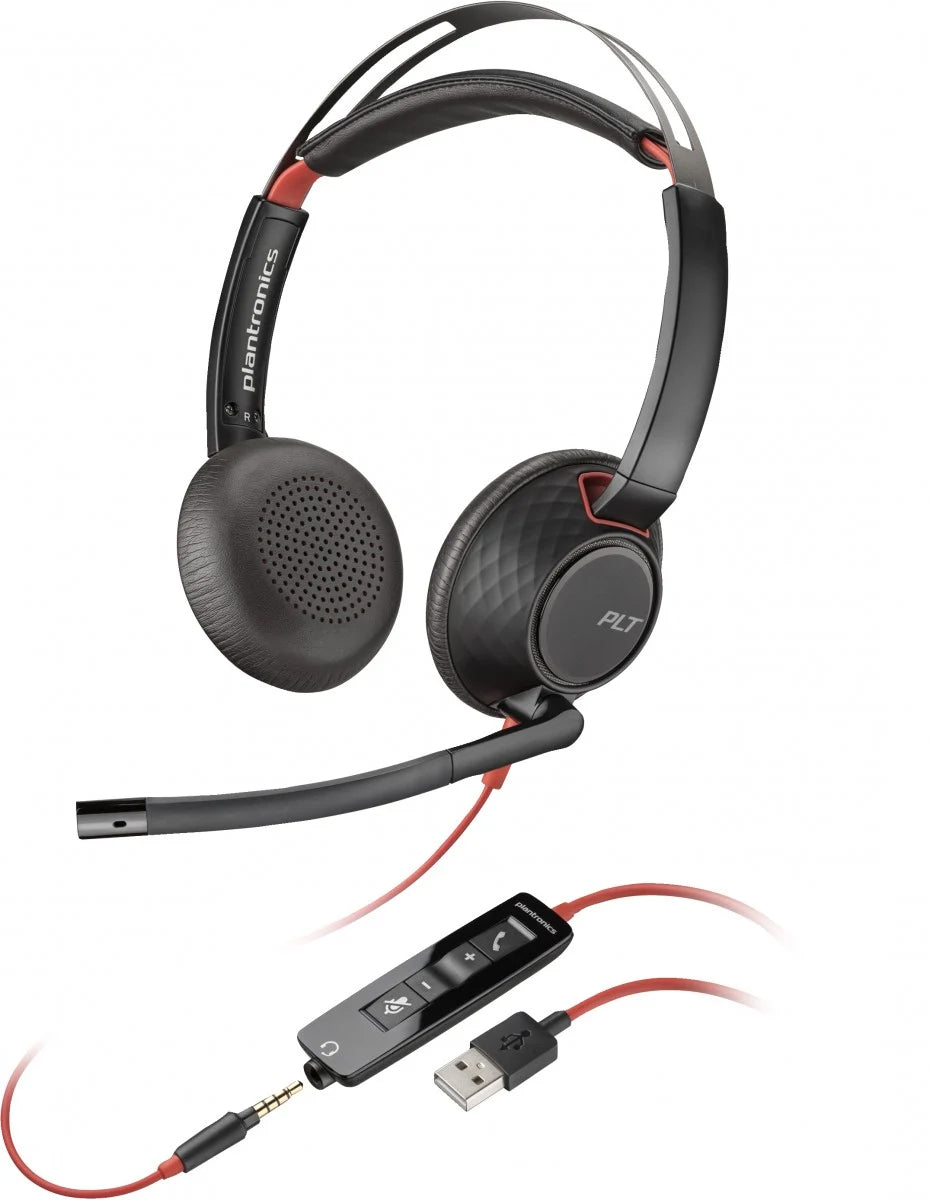 Auriculares Call Center USB-C HP Poly Blackwire C5220, Pretos 80R97AA