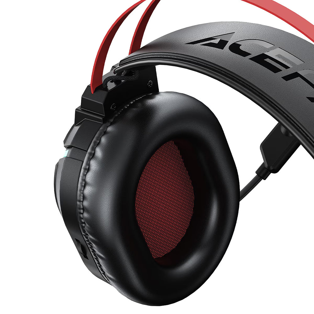Auriculares Gaming 3.5mm Acefast H16, RGB, 2m, Pretos