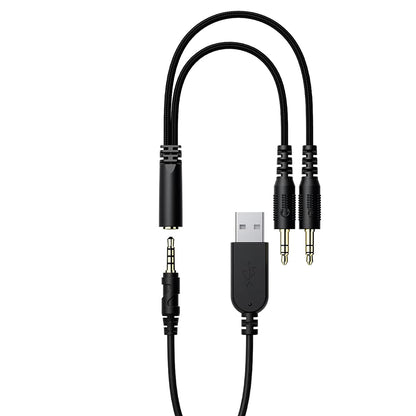 Auriculares Gaming 3.5mm Acefast H16, RGB, 2m, Pretos