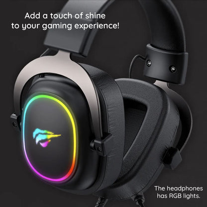 Auscultadores Gaming 3.5mm HAVIT H2002P, 2m, Pretos