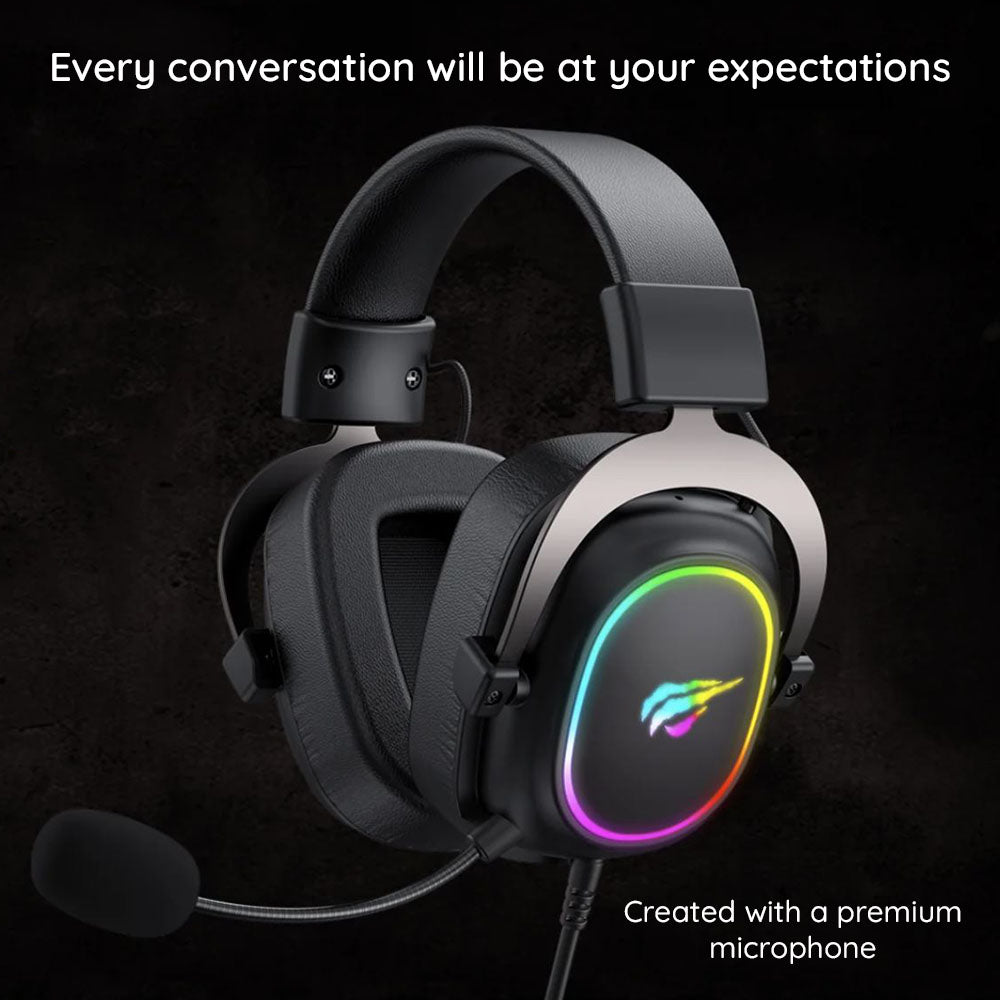 Auscultadores Gaming 3.5mm HAVIT H2002P, 2m, Pretos